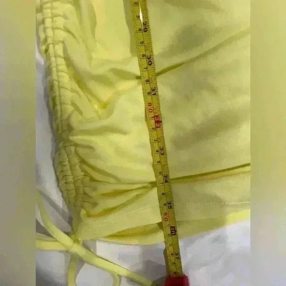 Jennifer Lopez Midi Dress Size Medium Yellow - Picture 6 of 8